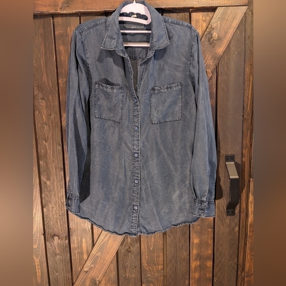 Soft denim look shirt, size M